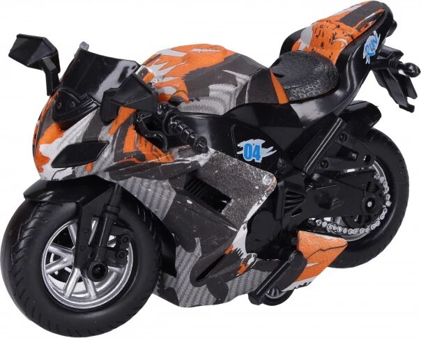 Realistic Bike Toys with Light & Music, Motorcycle Toy for Kids, Pull Back Friction Powered Bike Toy