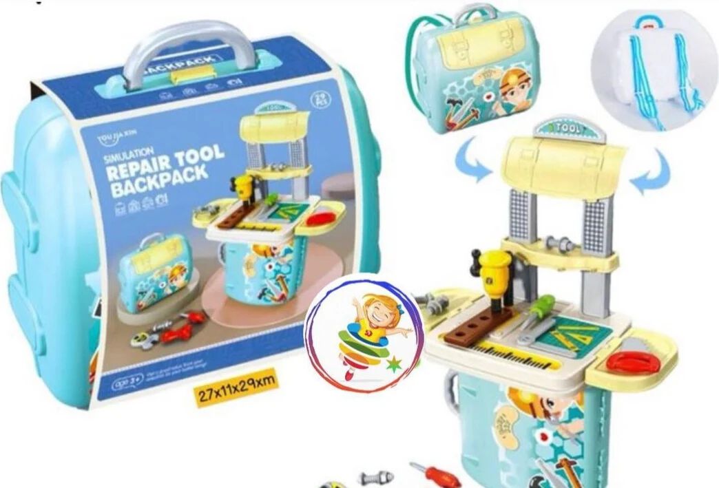 Play Variable Assembly Backpack Kids Small Bag Tools Set Toy