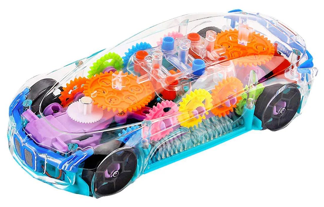 Transparent Concept car 3D Super Car Toy, Car Toy for Kids with 360 Degree Rotation