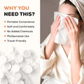 {Pack of 6} Towel Tablets, Facial Cleansing Tissue, Mini Tablets Disposable Towels