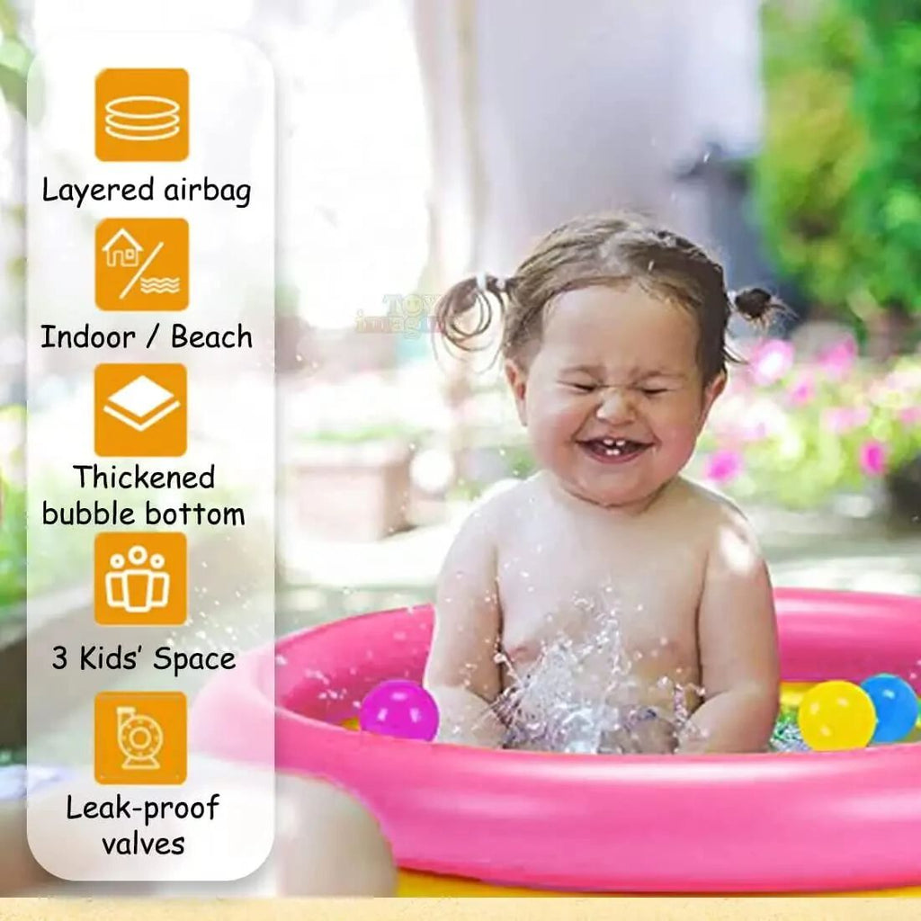 Summer Special 2 feet Kid's Inflatable Baby Swimming Pool Bath Tub, 2ft, 3-4 Years Inflatable Baby Water Pool Bath Tub