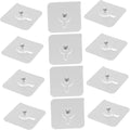 Drywall Anchor Kit 12pcs Invisible Hooks Adhesive Stickers Picture Hangers for Easy Wall Installation