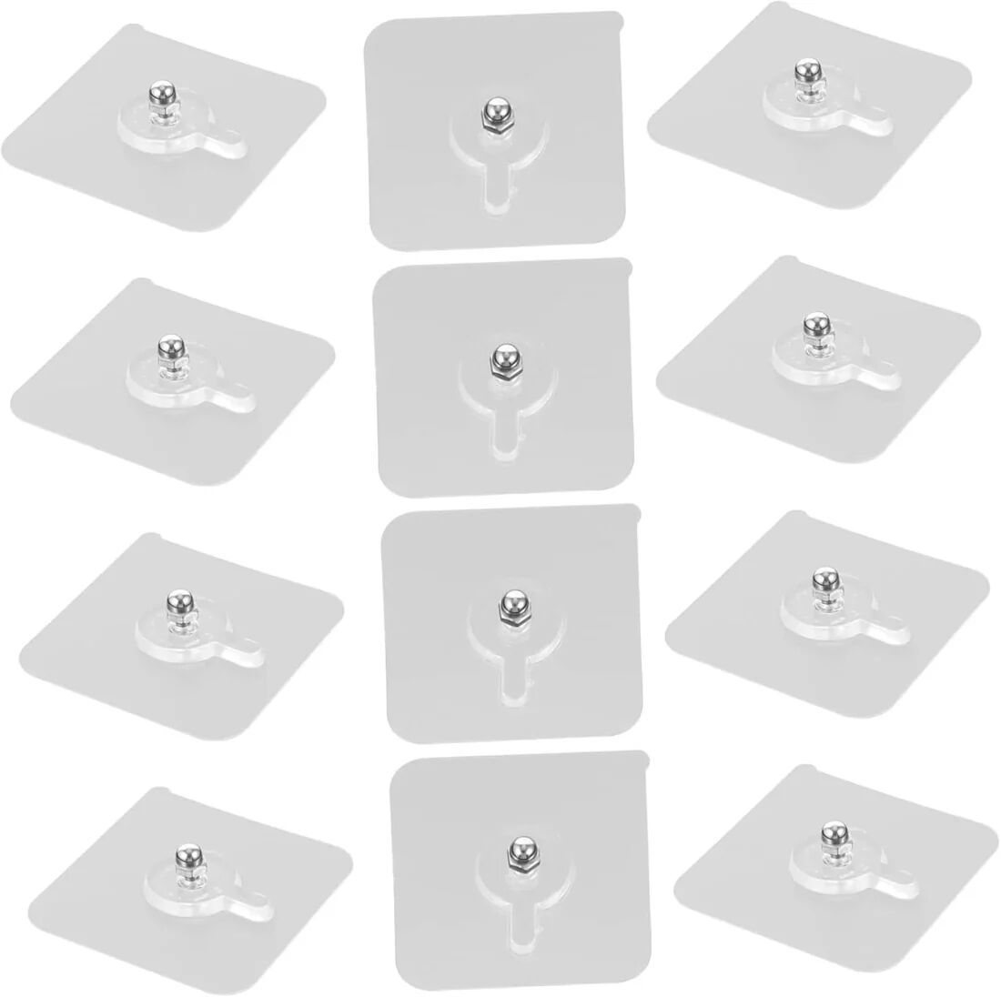 Drywall Anchor Kit 12pcs Invisible Hooks Adhesive Stickers Picture Hangers for Easy Wall Installation