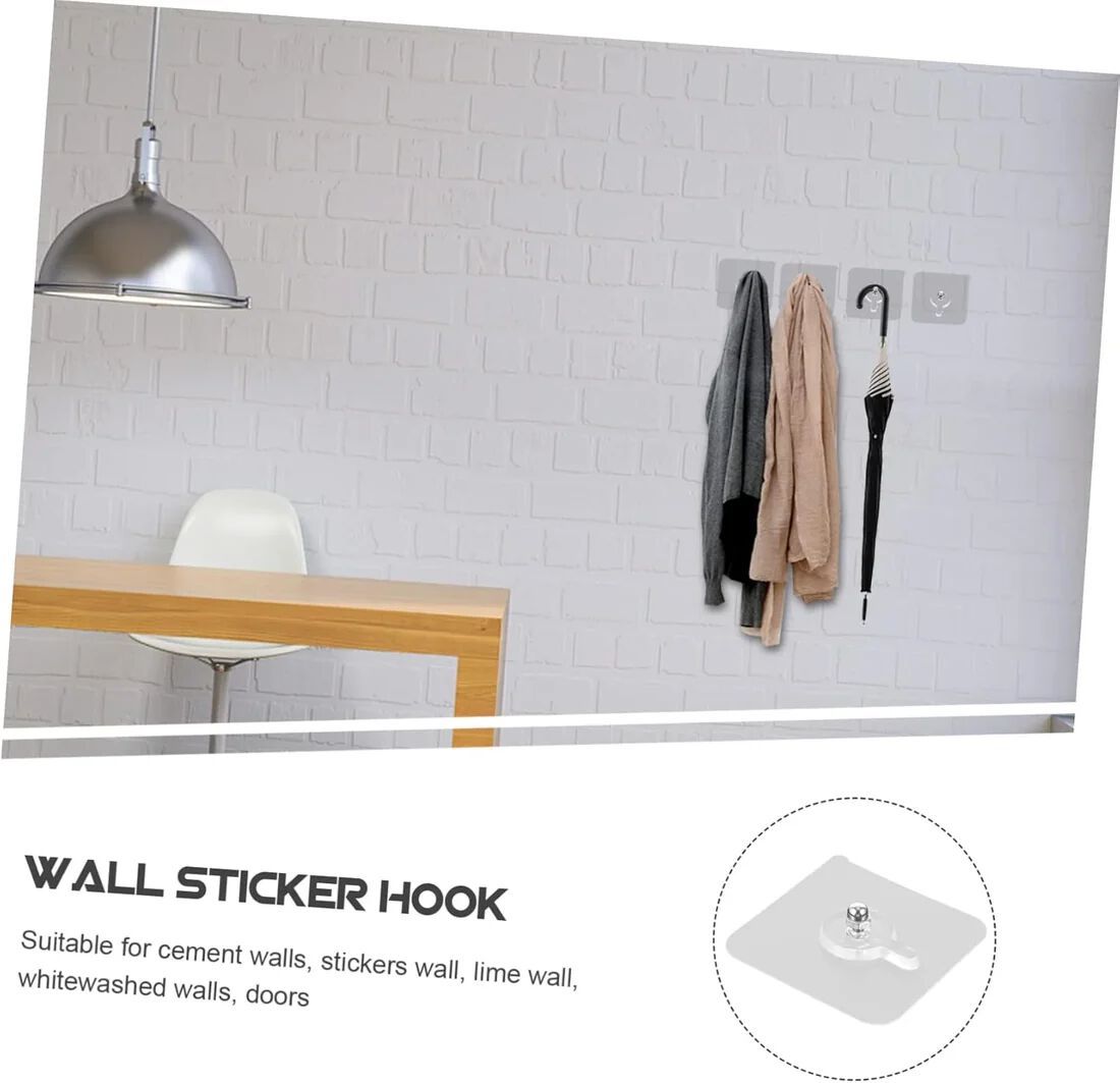 Drywall Anchor Kit 12pcs Invisible Hooks Adhesive Stickers Picture Hangers for Easy Wall Installation