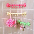 Kitchen Bathroom Hanging 6 Hooks for Wall Corner Rack Holder