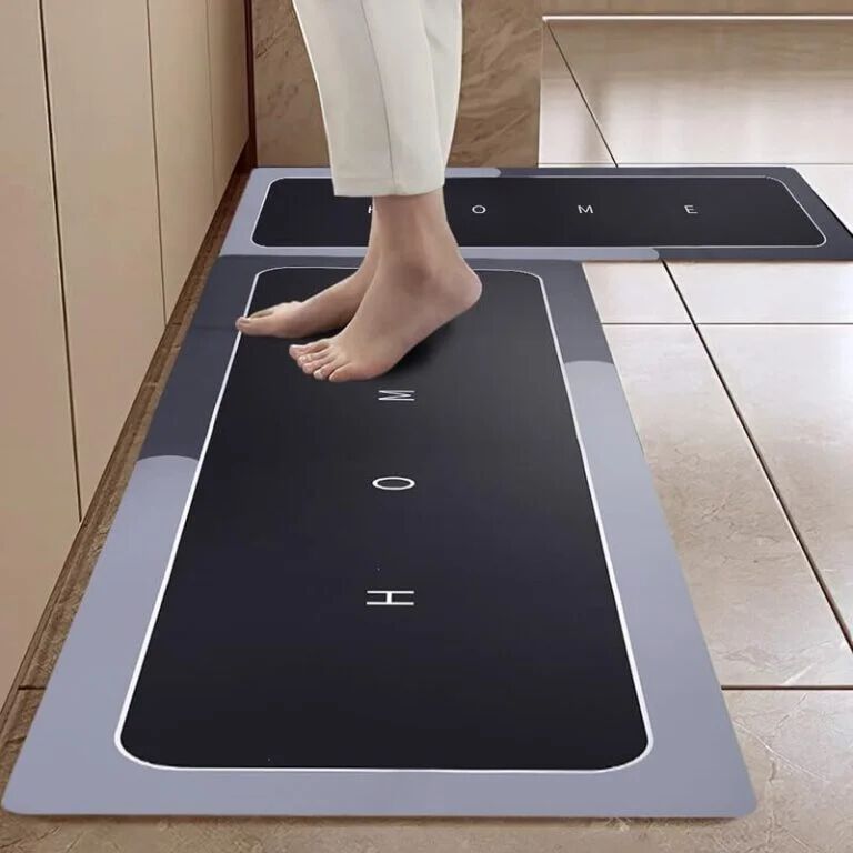 {2 Pcs} Kitchen Mats, Waterproof Kitchen Standing Desk Mat Floor Mats, for Kitchen Floor, Sink – (120 * 40 cm, 40 * 60 cm, Multicolor)