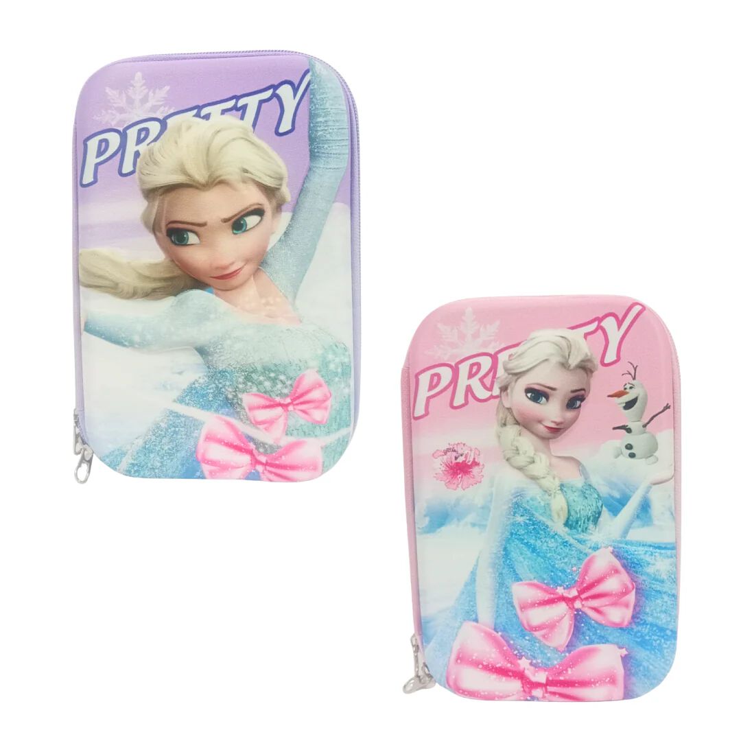 Frozen 3D Embossed EVA Hard Cover Single Compartment Pencil Case Pouch Kids