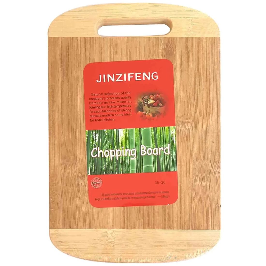 34 x 24 Craft Bamboo Chopping Board/Vegetable Cutting Board for Kitchen Handle