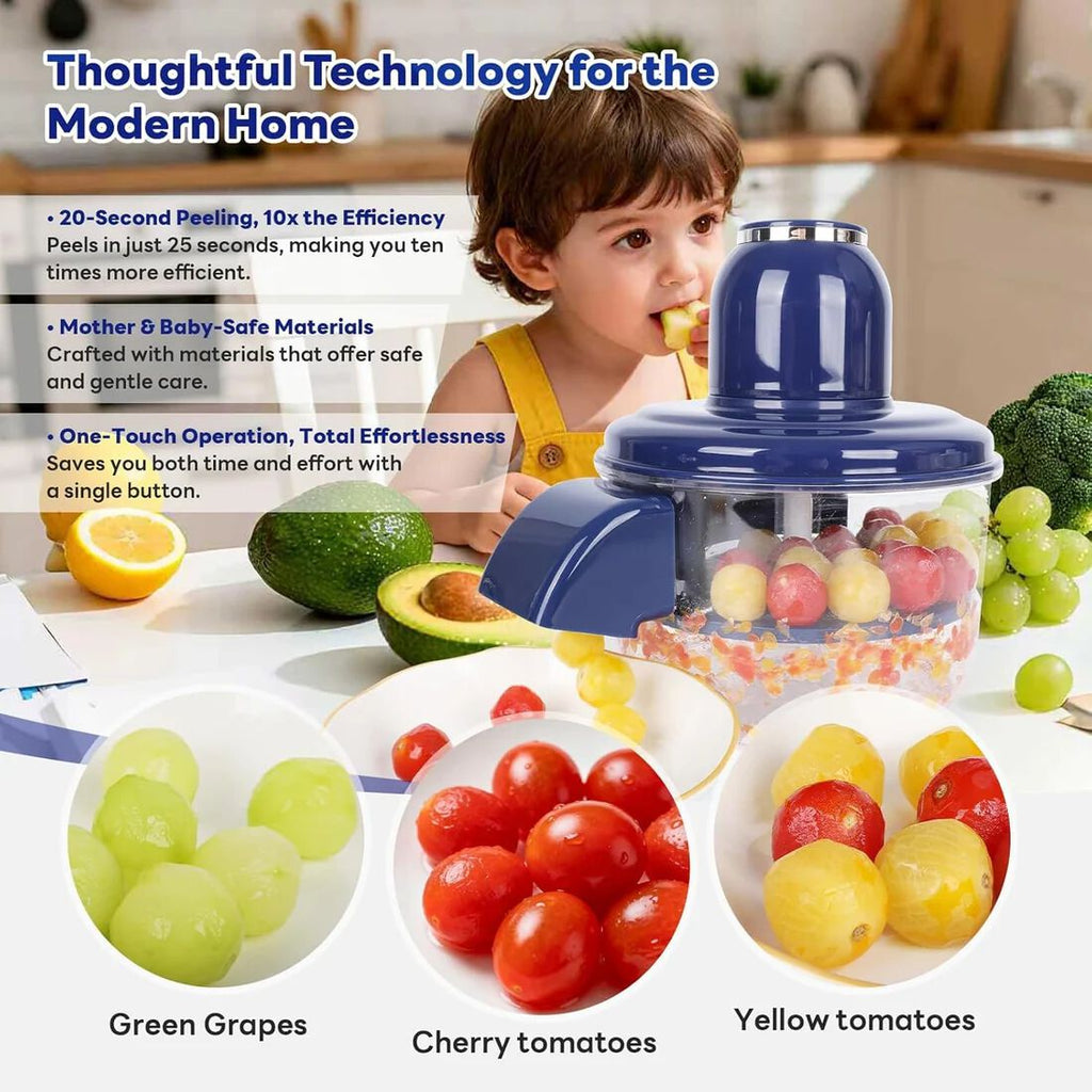 Automatic Grape Peeler Machine, Electric Small Fruit Peeler, Kitchen Gadget for Grape