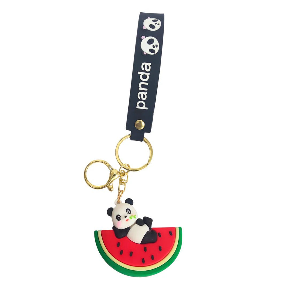 Cute Panda and Watermelon Keychain for Kids