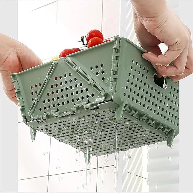 Plastic Foldable Storage Basket