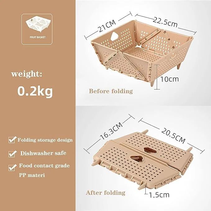 Plastic Foldable Storage Basket