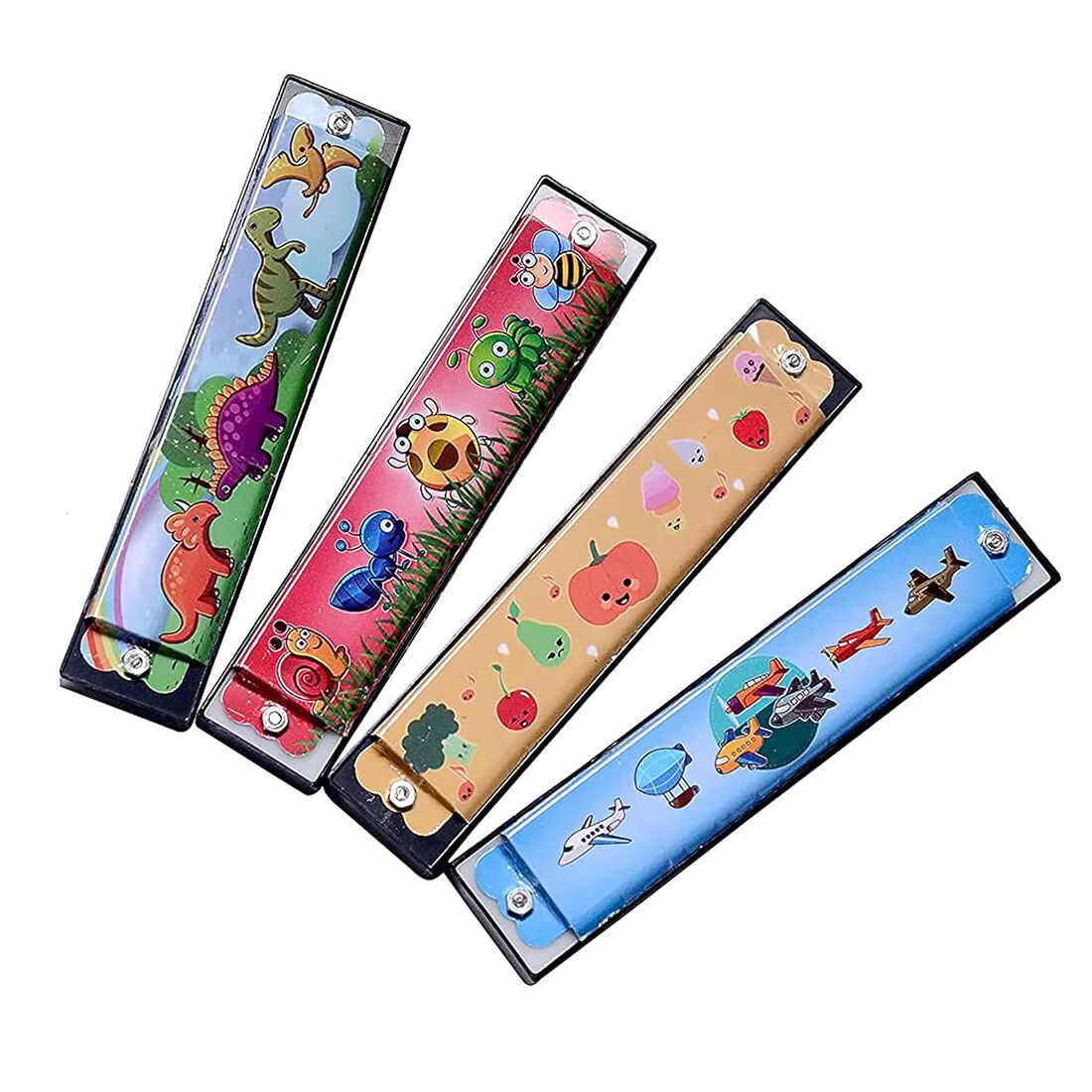 Harmonica for Kids – Random Colorful Cartoon Design Musical Toy, Safe & Non-Toxic