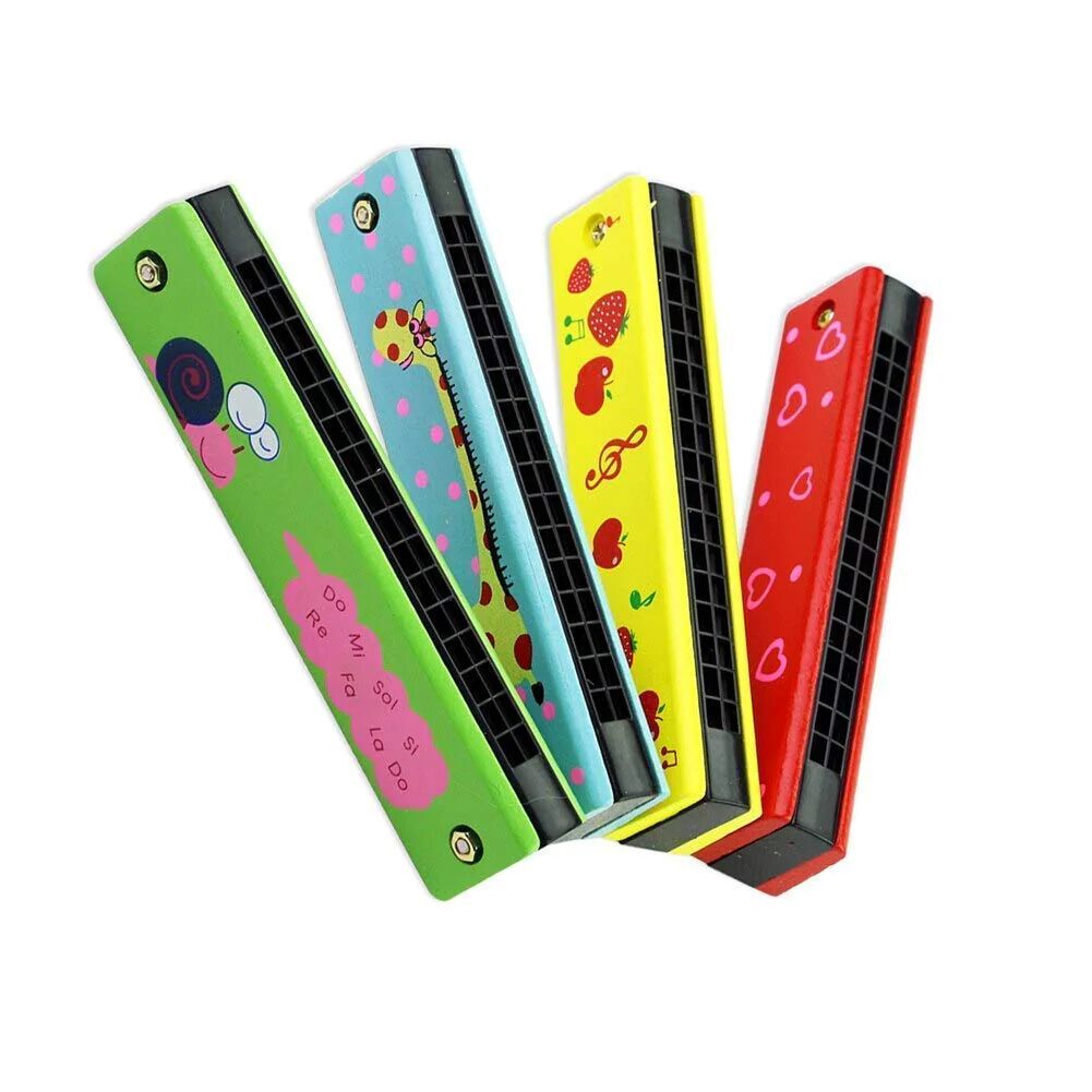 Harmonica for Kids – Random Colorful Cartoon Design Musical Toy, Safe & Non-Toxic