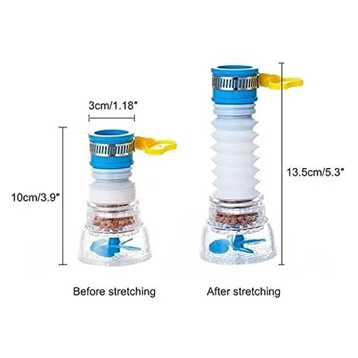Anti Splash Water Saving Movable Sink Faucet Expandable Water Tap Filter Shower Head Rotatable Nozzle Adapter Tap320