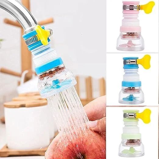 Anti Splash Water Saving Movable Sink Faucet Expandable Water Tap Filter Shower Head Rotatable Nozzle Adapter Tap320