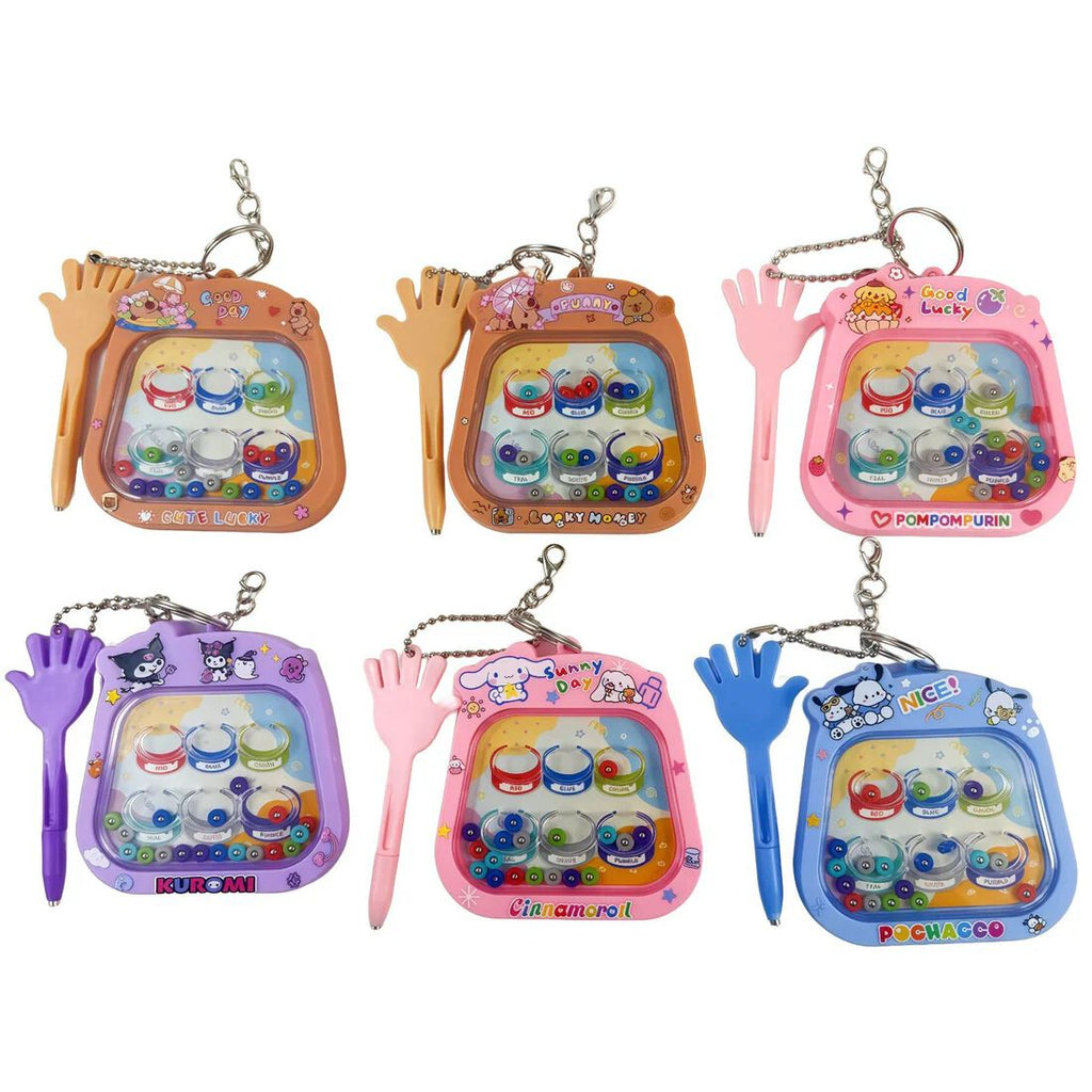 Creative Cartoon Magnetic Steel Ball Rolling Ball Small Drawing Board Keychain