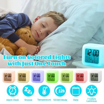 Colour Changing LED Digital Alarm Clock