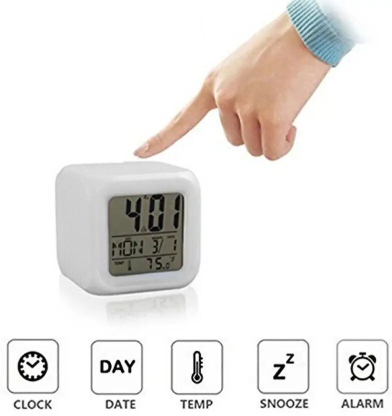 Colour Changing LED Digital Alarm Clock