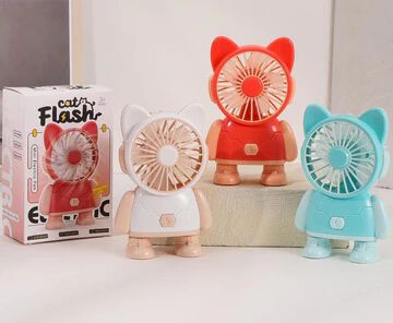 Cute Portable Rechargeable Mini Robot USB Hand Fan
