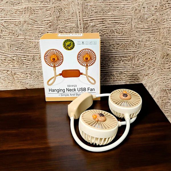 Hand Free Neck Fan, 360 Degree Rotatable