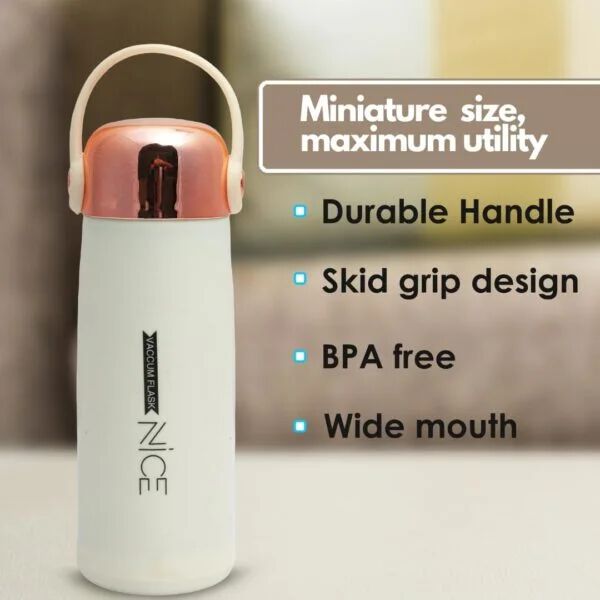 Water Bottles 350Ml With Inner Glass And Outer Plastic Layer Leak Proof