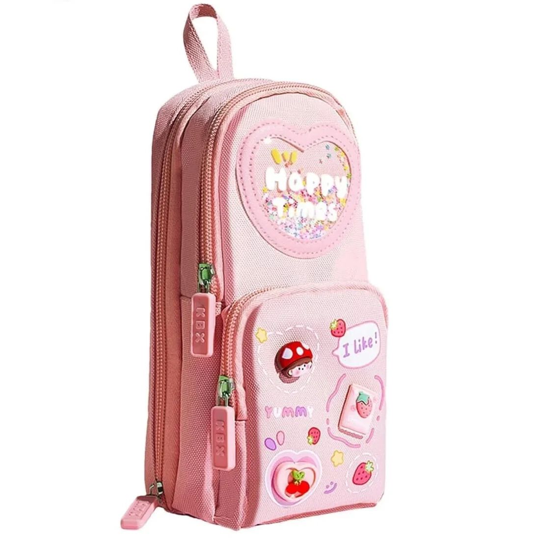 Kawaii Pencil Pouch 3 Compartment Cute Pencil