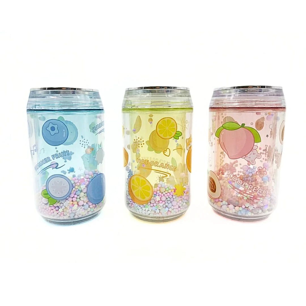 Water Bottle Magic Ice Cold Bottle Cute Crushed Ice Gel Refrigerated Bottle Transparent