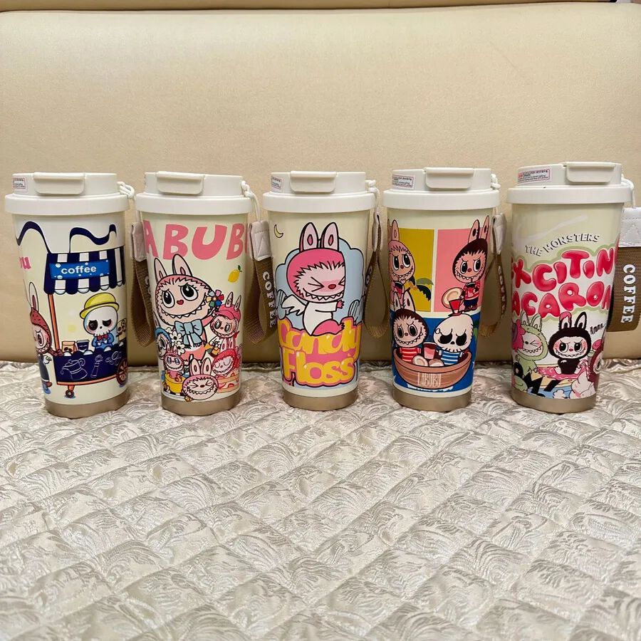 Cute Labubu Character Stainless Steel Tumbler