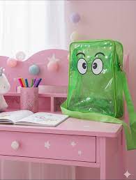 Transparent Crossbody Bag Neon Funky Eye Sling Bag