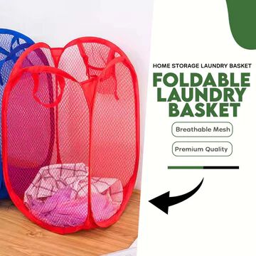 Mesh Laundry Basket| Portable Laundry Bag