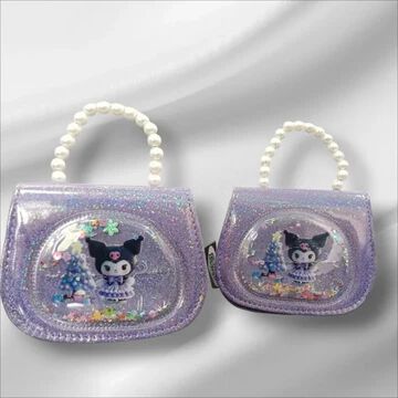 Random design glitter bag for girls shoulder bags