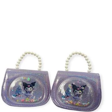 Random design glitter bag for girls shoulder bags