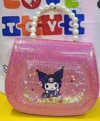 Random design glitter bag for girls shoulder bags