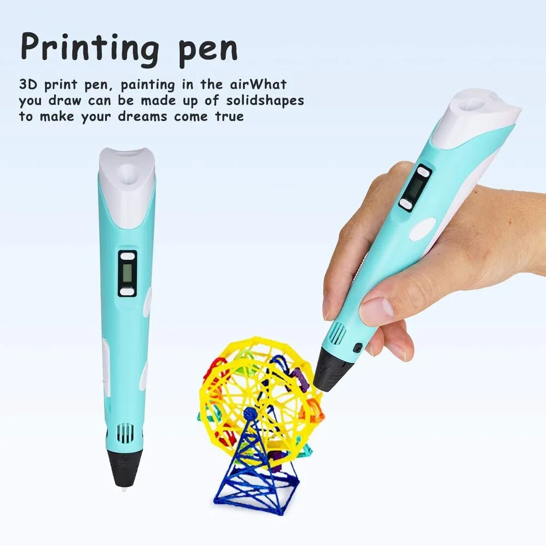 3D Pen Professional |3D Printing Drawing Pen With Different Color Abs / Pla Filament For Creative Modelling