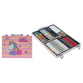 Sweet Dreams Art Set, 53 Pieces, Unicorn Theme, Includes Palette, Powder, Brush, Watercolor Paint, Oil Painting Stick, Eraser, Pencil Sharpener, Color Lead