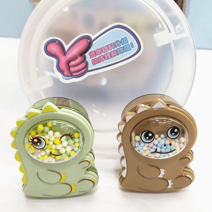 Newest Imported Double Hole Dinasour Look Pencil Sharpener School Stationary for Kids