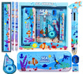 Stationery Kit with Pencil Pen Eraser Sharpener and Pencil Box for Boys and Girls