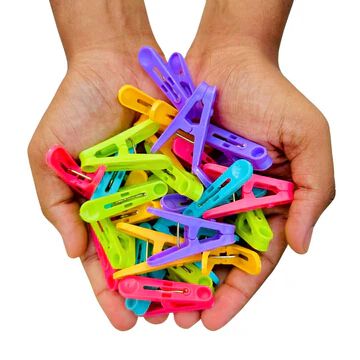 (Pack of 50) Cloth Clips for Drying Clothes