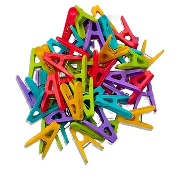 (Pack of 50) Cloth Clips for Drying Clothes