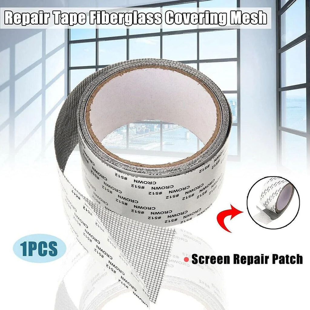 Mosquito Net Patch Repair Tape Self-Adhesive Color Black, Size -2 Meter X 50 MM (Pack of 1), Door Net