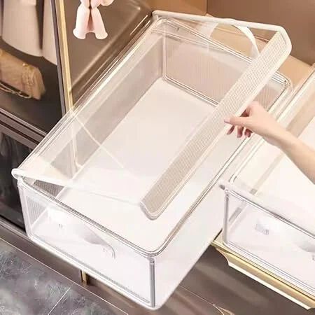 Transparent Folding Cover Storage Bins – Waterproof, Multi-Purpose Clothes Organizer