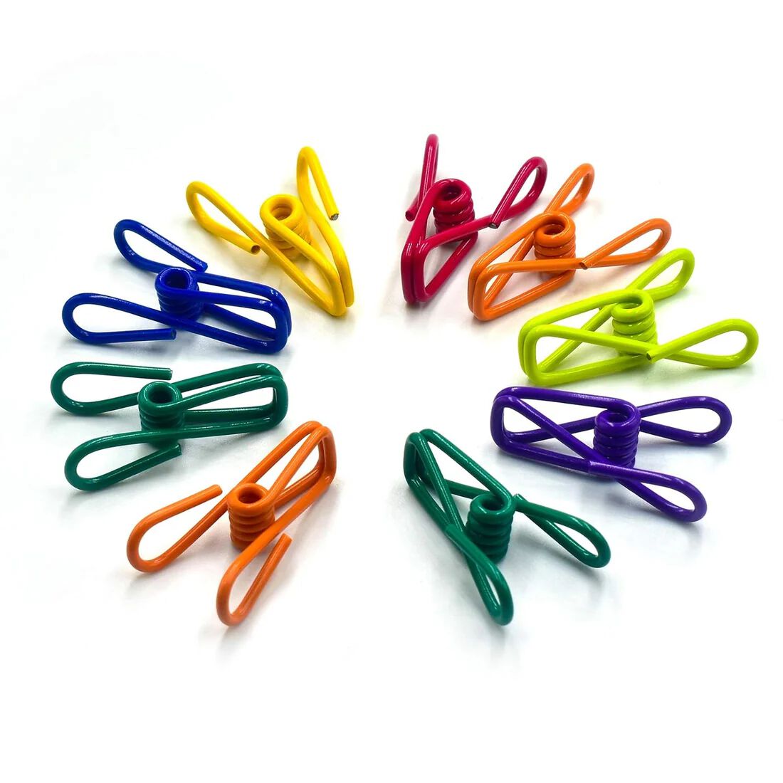 {12 Pcs} Chip Clips, Utility PVC-Coated Steel Clip