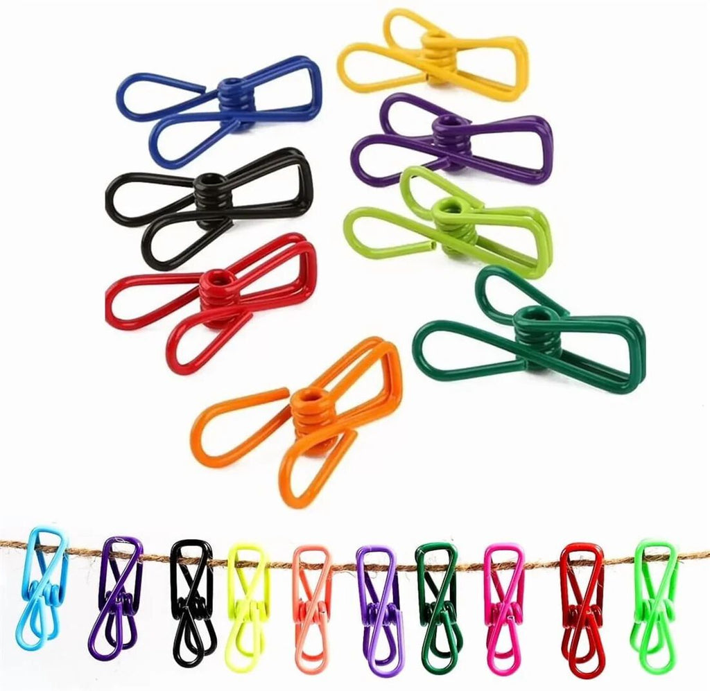 {12 Pcs} Chip Clips, Utility PVC-Coated Steel Clip