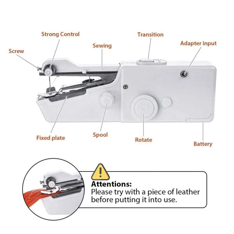 Handy Stitch Handheld Sewing Machine For Emergency Stitching