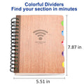 Divided Notes Business Spiral Notebook Bound Notebook Diary Sketchbook Pattern Random