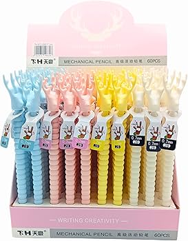 {Pack of 6} Cutest Little Cartoon Look Mechanical 0.5mm Pencils Stationery Pencils Supplies
