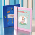Wooden Tangram Puzzle, Magnetic Tangram Puzzle for 3+ Years Old