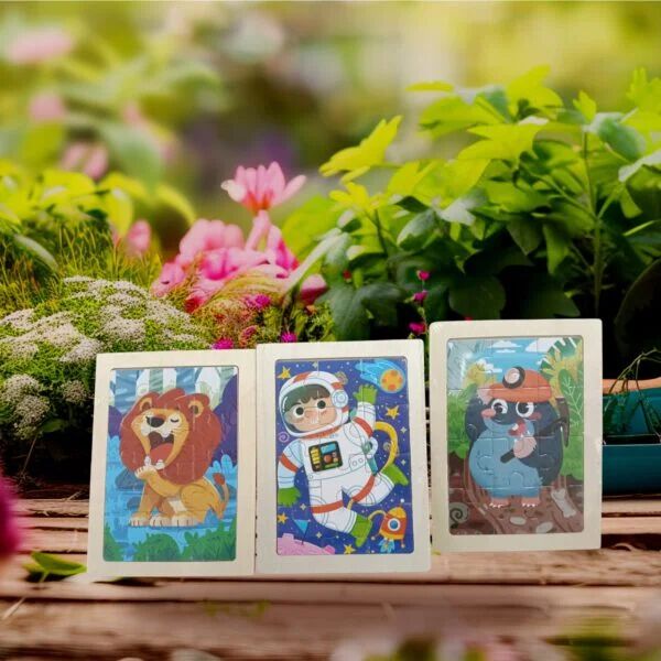 12 Puzzle Wooden Jigsaw Tetris Puzzle Kids