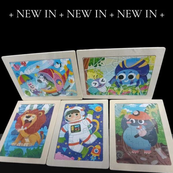 12 Puzzle Wooden Jigsaw Tetris Puzzle Kids